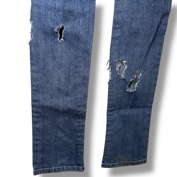 VINTAGE GUESS Scarlet Skinny Leg Bedazzle Y2K Low Rise Hip Hugger Denim Jeans 27 - Picture 9 of 16